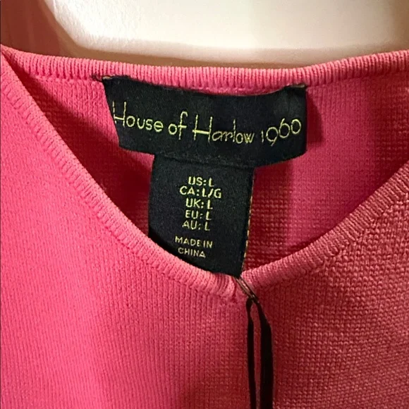 House of Harlow 1960 Two-Piece Hot Pink Compression Set - Picture 8 of 12